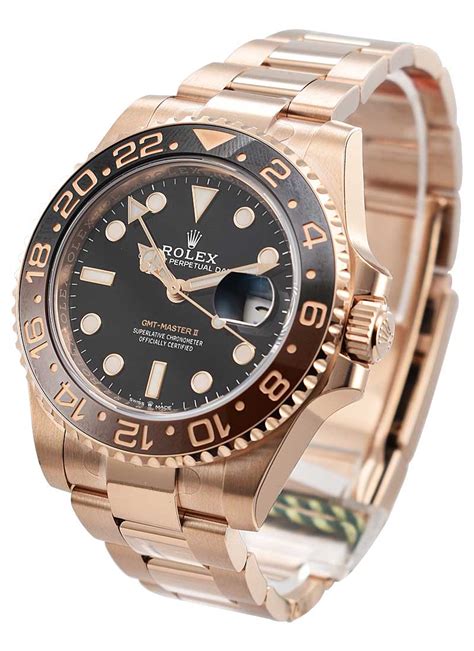 rolex gmt master 2 rose gold and steel|rolex gmt master ii 126715chnr.